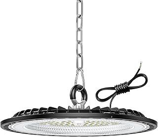 1 Pièce 200W Eclairage LED Garage, 30000LM Plafonnier Garage, 6000K Cool White Projecteur LED Extérieur, IP65 Waterproof UFO Lampe Atelier pour Factories, Warehouse, Workshop